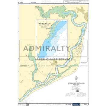 Admiralty 5607_8 Small Craft Chart - Rivers Ore and Alde (Thames Estuary)