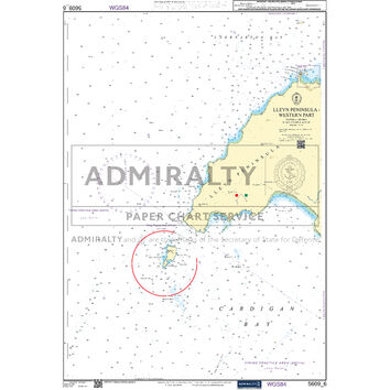 Admiralty 5609_6 Small Craft Chart - Lleyn Peninsula, Western Part (North West Wales)