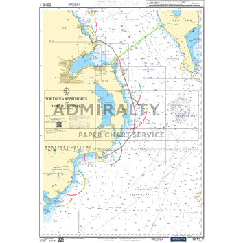 Admiralty 5612_1 Small Craft Chart - Southern Approaches to the North Channel (Northern Ireland)
