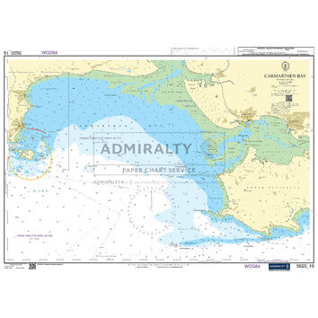 Admiralty 5620_16 Small Craft Chart - Carmarthen Bay (South West Wales)