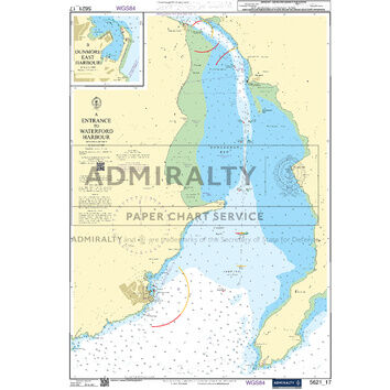 Admiralty 5621_17 Small Craft Chart - Entrance to Waterford Harbour (East Coast Ireland)