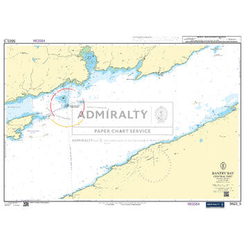 Admiralty 5623_5 Small Craft Chart - Bantry Bay Central Part (South West Coast Ireland)