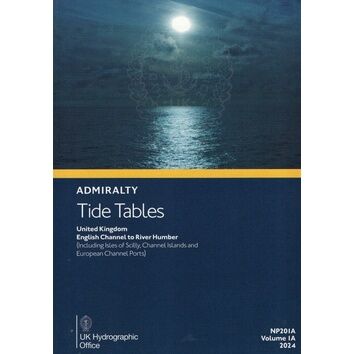 ADMIRALTY NP201A-24 TIDE TABLES: UK - ENGLISH CHANNEL TO RIVER HUMBER 2024
