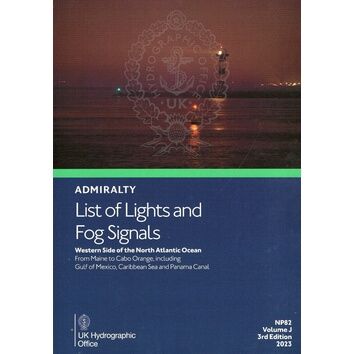 Admiralty NP82 List of Lights & Fog Signals (Volume J)
