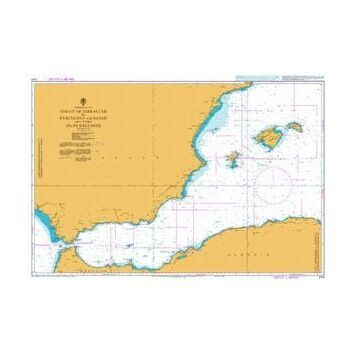 2717 Strait of Gibraltar to Barcelona and Alger Admiralty Chart