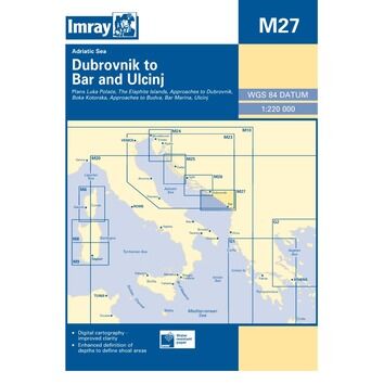 Imray Chart M27: Dubrovnik to Bar and Ulcinj