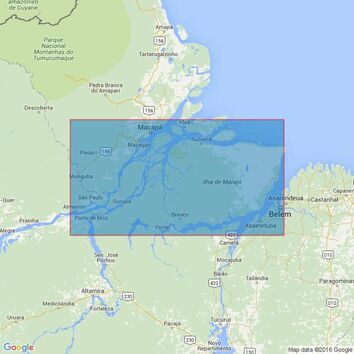 2204 Rio Amazonas - Macapa and Belem to Almeirim Admiralty Chart