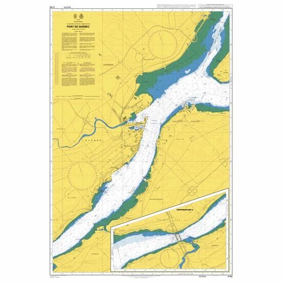 4786 Saint Lawrence River, Port de Quebec Admiralty Chart