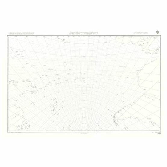 5098 South Pacific and Southern Oceans Admiralty Gnomonic Chart