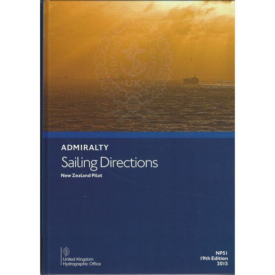 Admiralty Sailing Directions NP51 New Zealand Pilot