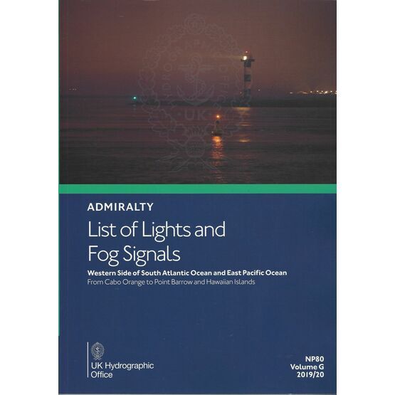 Admiralty NP80 List of Lights & Fog Signals (Volume G)