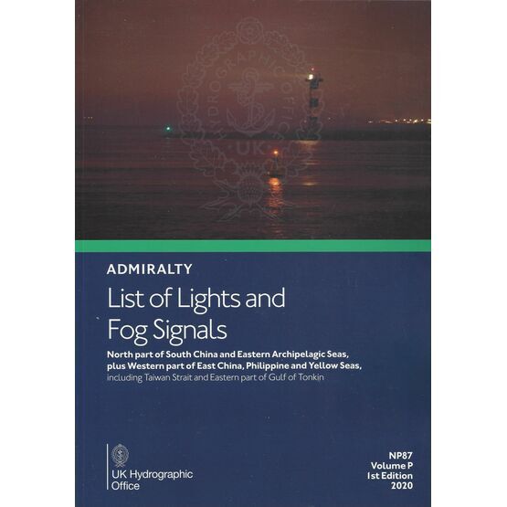 Admiralty NP87 List of Lights & Fog Signals (Volume P)
