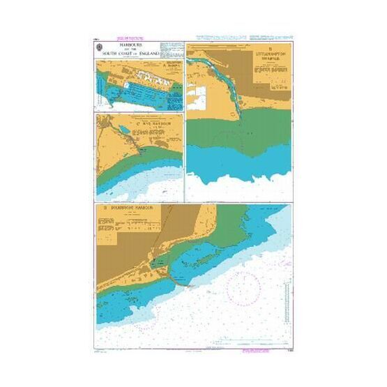 1991 Harbours on the South Coast of England Admiralty Chart