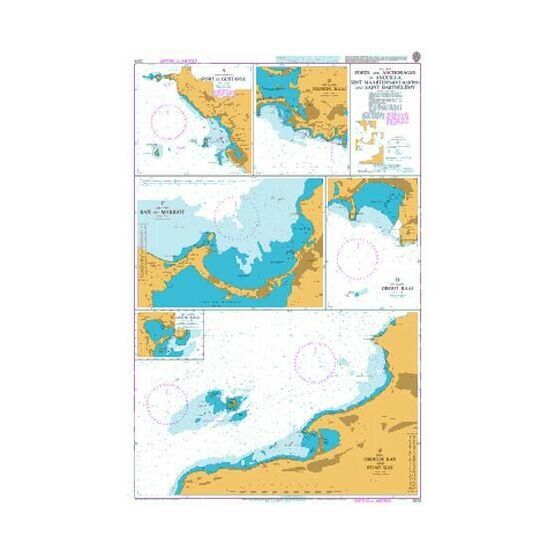 2079 Ports and Anchorages in Anquilla, St Martin Admiralty Chart