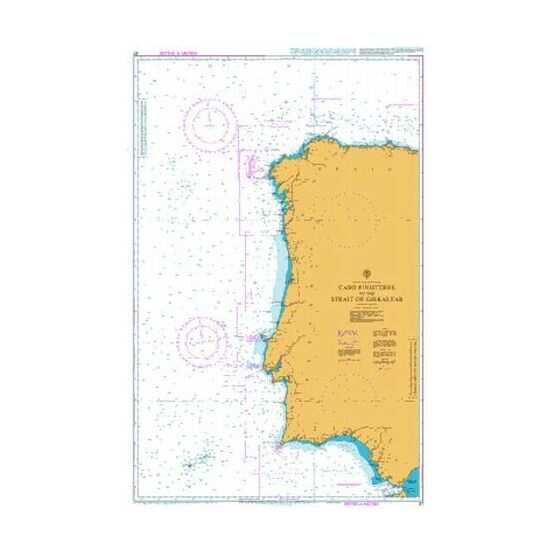87 Cabo Finisterre to the Strait of Gibraltar Admiralty Chart