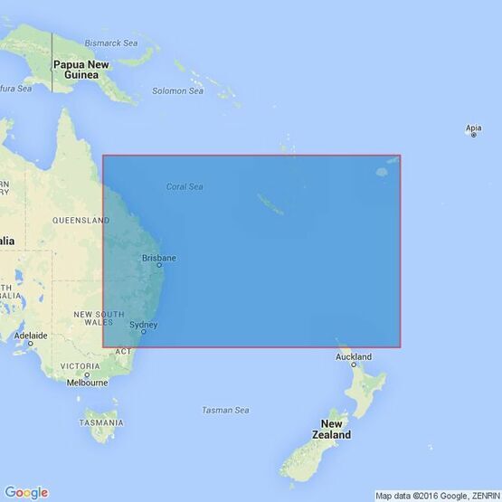 4602 Tasman and Coral Seas Australia to Northern New Zealandand Fiji Admiralty Chart