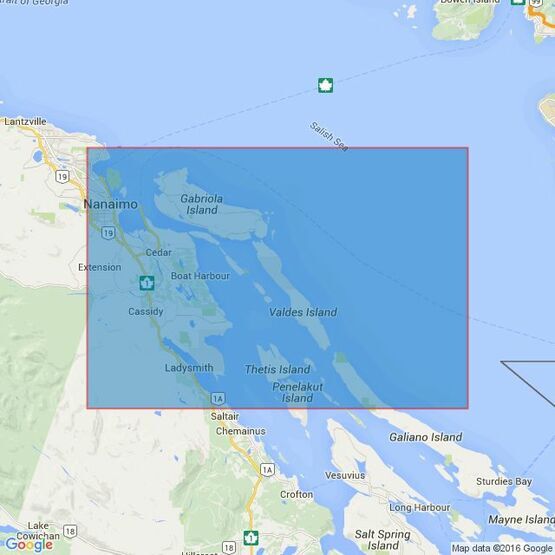 4956 Thetis Island to/a Nanaimo Admiralty Chart