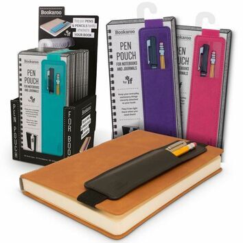 Bookaroo Flexible Pen Holder Pouch For Notebooks - Various Colours