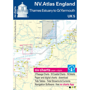 NV. Atlas England UK5: Thames Estuary to Great Yarmouth