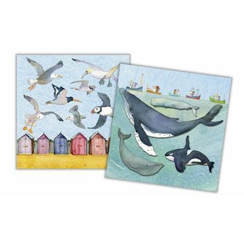 Emma Ball Sealife Mini Cards (Pack of 10)