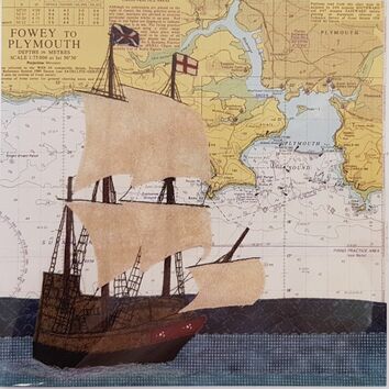 Hannah Wisdom Plymouth Mayflower Card