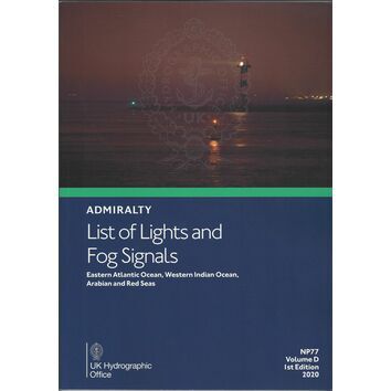 Admiralty NP77 List of Lights and Fog Signals Vol D 1st Edition