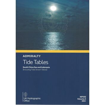 Admiralty NP205 Tide Tables South China Sea and Indonesia 2021