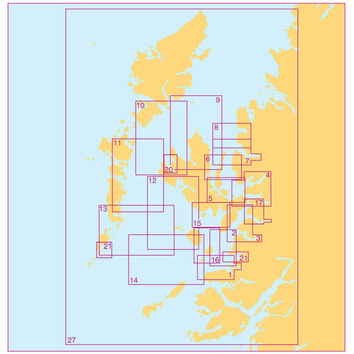 Admiralty 5616_3 Small Craft Chart - Mallaig / Kyle Rhea (Scotland West Coast)