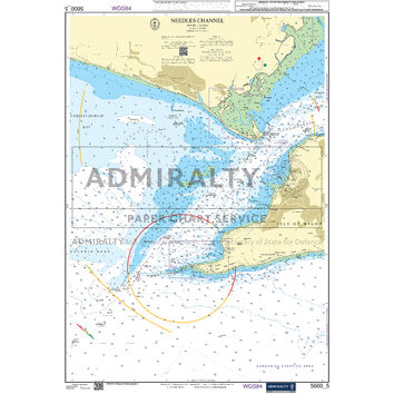 Admiralty 5600_5 Small Craft Chart - Needles Channel (The Solent)