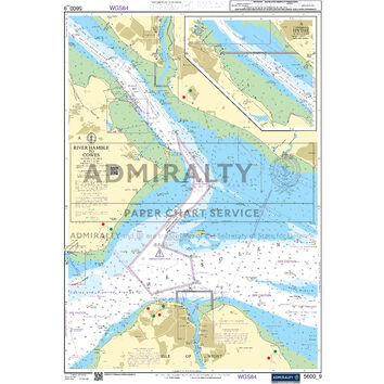 Admiralty 5600_9 Small Craft Chart - River Hamble to Hythe (The Solent)