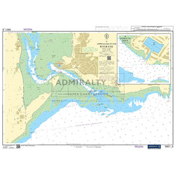 Admiralty 5601_6 Small Craft Chart - Approaches to the River Exe (East Devon & Dorset Coast)