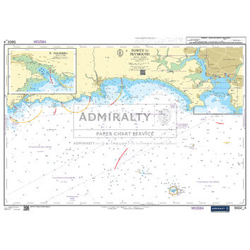 Admiralty 5602_4 Small Craft Chart - Fowey, Plymouth & Polperro (The West Country)