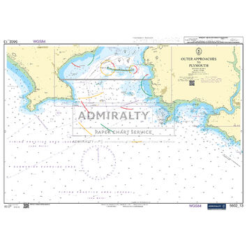 Admiralty 5602_13 Small Craft Chart - Outer Approaches to Plymouth (The West Country)