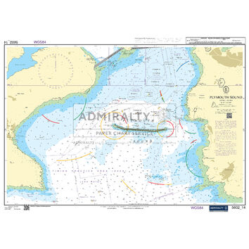 Admiralty 5602_14 Small Craft Chart - Plymouth Sound (The West Country)