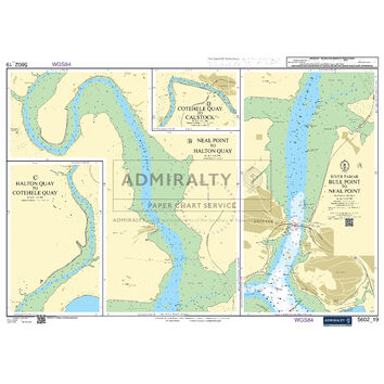Admiralty 5602_19 Small Craft Chart - River Tamar (The West Country)