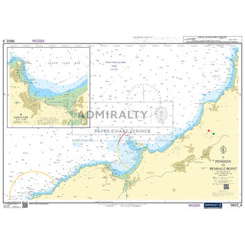 Admiralty 5603_4 Small Craft Chart - Pendeen to St Ives (South & West Cornwall)