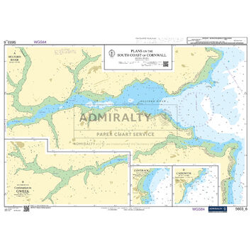 Admiralty 5603_6 Small Craft Chart - Plans on the South Coast of Cornwall (South & West Cornwall)