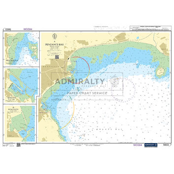 Admiralty 5603_7 Small Craft Chart - Penzance (South & West Cornwall)