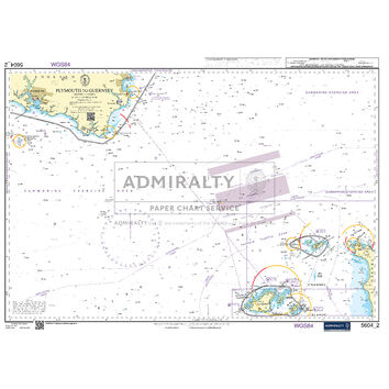 Admiralty 5604_2 Small Craft Chart - Plymouth to Guernsey (The Channel Islands)