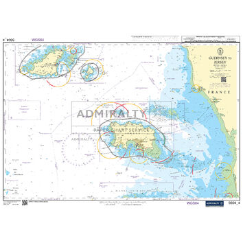 Admiralty 5604_4 Small Craft Chart - Guernsey to Jersey (The Channel Islands)