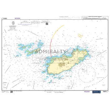 Admiralty 5604_7 Small Craft Chart - Alderney (The Channel Islands)