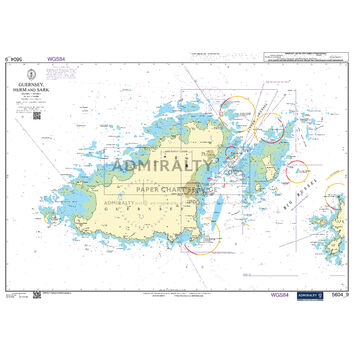 Admiralty 5604_9 Small Craft Chart - Guernsey, Herm & Sark (The Channel Islands)