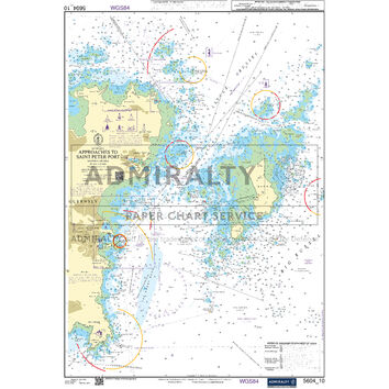 Admiralty 5604_10 Small Craft Chart - Approaches to Saint Peter Port (The Channel Islands)