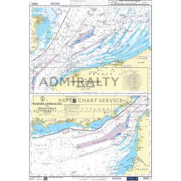 Admiralty 5605_1 Small Craft Chart - Approaches to Dover Strait (Chichester to Ramsgate)