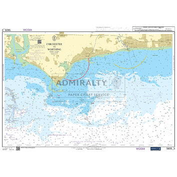 Admiralty 5605_3 Small Craft Chart - Chichester to Worthing (Chichester to Ramsgate)