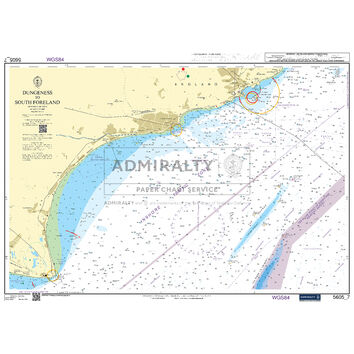 Admiralty 5605_7 Small Craft Chart - Dungeness to South Foreland (Chichester to Ramsgate)