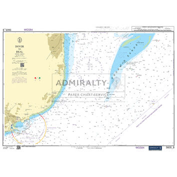 Admiralty 5605_8 Small Craft Chart - Dover to Deal (Chichester to Ramsgate)