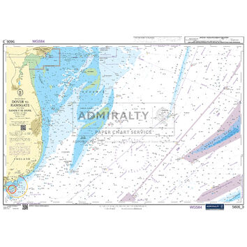 Admiralty 5606_3 Small Craft Chart - Dover to Ramsgate including Sandettié Bank (Thames Estuary)