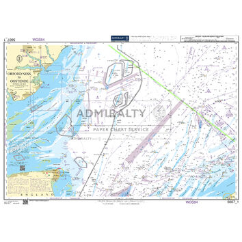 Admiralty 5607_1 Small Craft Chart - Orford Ness to Oostende (Thames Estuary)