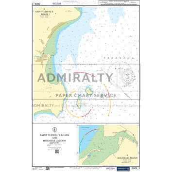 Admiralty 5609_3 Small Craft Chart - Saint Tudwal’s Roads & Mochras Lagoon (North West Wales)